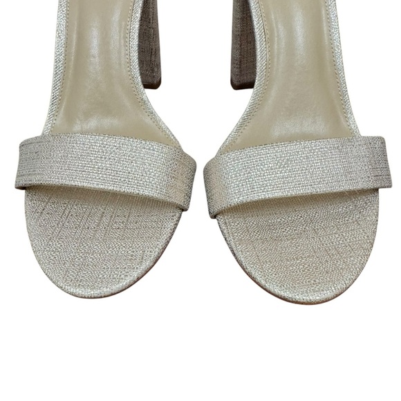 Sam Edelman Women’s Yaro Sandals Size 10.5 Metallic gold Ankle Strap Shelf pull - Picture 4 of 13